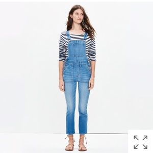 Madewell overalls Sz L skinny crop